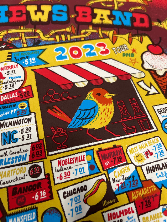 Dave Matthews Band 2023 Tour Poster