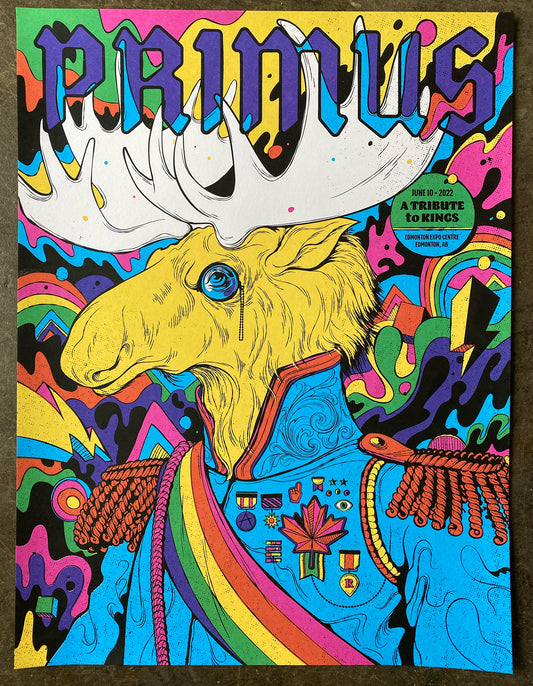 Primus, A Tribute to Kings, Edmonton 2022 Poster