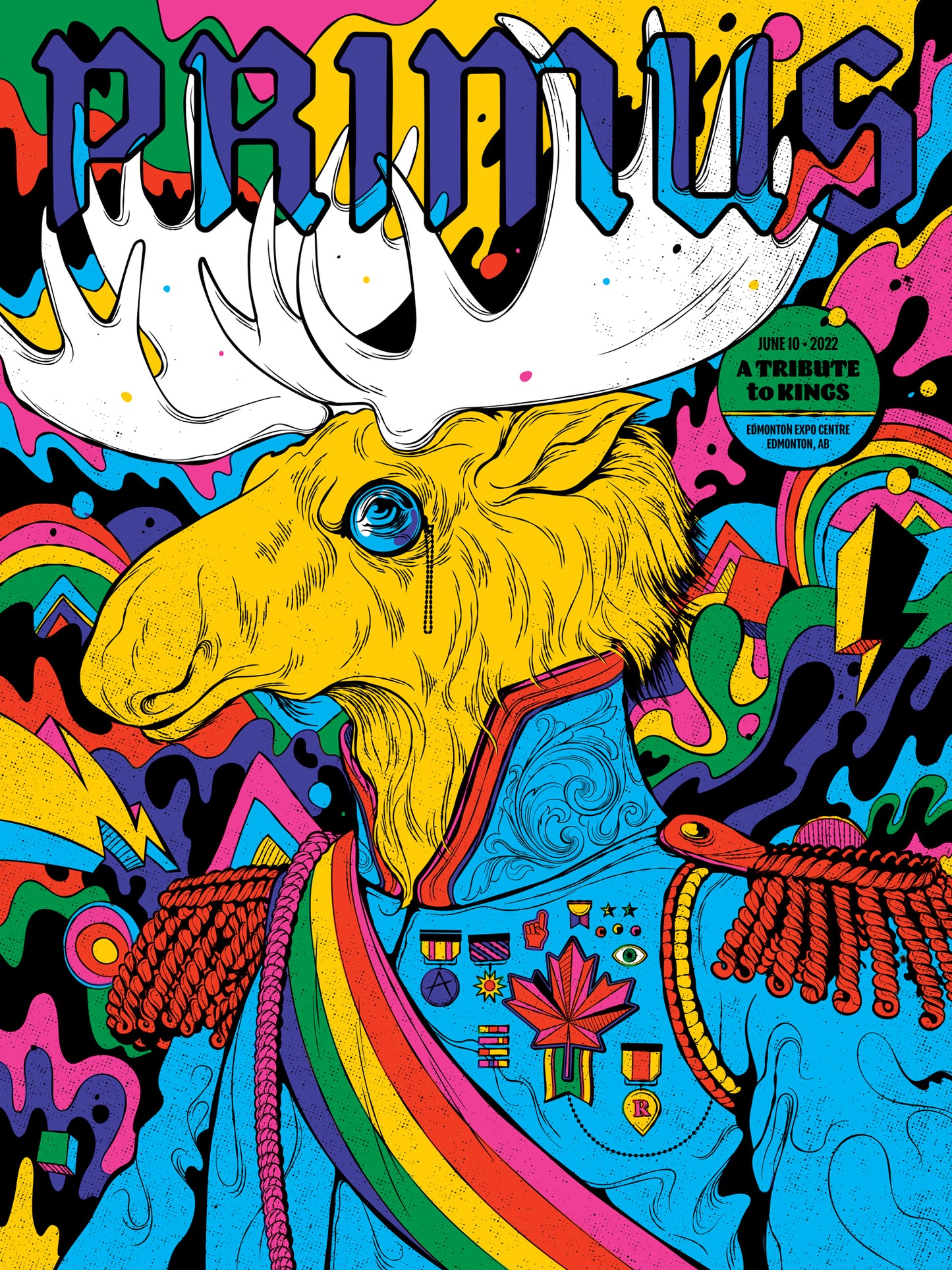 Primus, A Tribute to Kings, Edmonton 2022 Poster