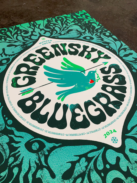 Greensky Bluegrass 2024 Winter Tour Poster