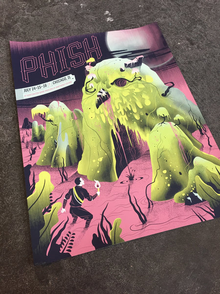 Phish, Official Chicago Poster, July 14, 15, 16, 2017